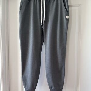 Vuori Black and White Striped Joggers
